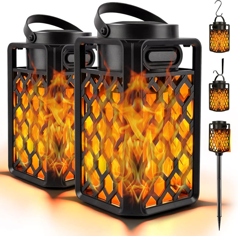 ANERIMST Outdoor Bluetooth Speakers, Led Flame Torch Lantern, Waterproof Wireless Speaker with Wall Mount/Stake/Hook, Camping Patio Accessories, 10W Stereo Sound, BT5.0, Cool Gadgets for Porch Garden Party - Image 1